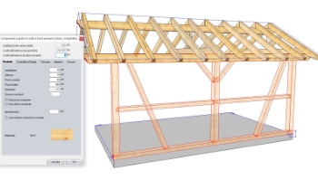 Specjalne ściany z ramą usztywniającą / konstrukcje szachulcowe (narzędzie „Wstaw elementy drewniane pod elementem poziomym”)