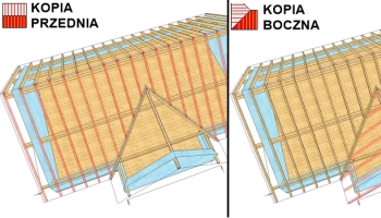 Inteligentne kopiowanie krokwi z jednego zbocza na drugie