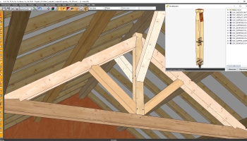 Rysunek swobodny, przykład kratownicy