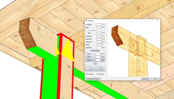 Gniazda dla połączenia siodłowego (język i widelec)